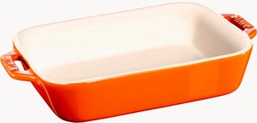 Pirofila rettangolare in ceramica Orange