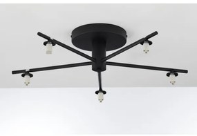 Jupiter 2046 - Lampadario a plafone PRATO 5xG9/10W/230V nero/limpido