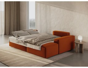 Divano letto color mattone (angolo destro) Jodie - Micadoni Home
