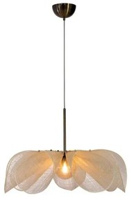 Styrka Lampada a Sospensione Ø75 Beige/Antique Brass/Amber - Markslöjd