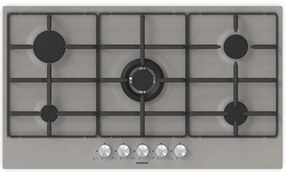 Piano cottura 5 fuochi L 86 cm PC90 AV SCHOCK grigio tortora griglie in acciaio smaltato