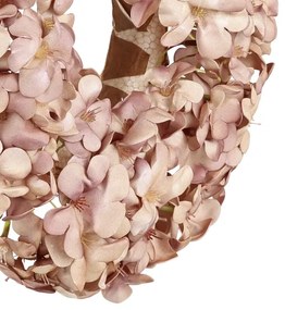 Eglo 428208 - Corona di fiori artificiali SOLVANG diametro 35 cm rosa