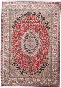 Cashmere Silk Tappeto orientale 220x310 Beige (Indian) Annodato A Mano