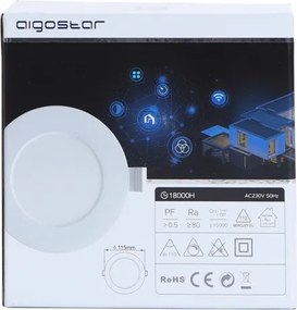 Aigostar - LED da incasso dimmerabile LED/6W/230V Wi-Fi  d. 11,5 cm