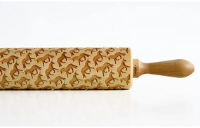 Rullo per pasta in legno goffrato Unicorns - Valek