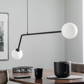 ALDEX Lampada a sospensione Pure, 2 luci, nero