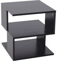 Tavolino Basso da Salotto 40x40x43 cm in Legno Nero