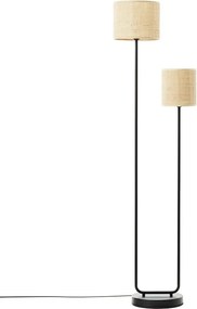 Lampada da terra Carvi in rattan, H 161 cm, E27 2xMAX40W INSPIRE