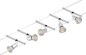 Paulmann 94442 - SET 5xGU5,3/10W Faretto SALT 230V cromo opaco