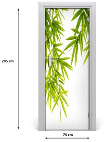 Adesivo per porta interna Foglie di bamb? 75x205 cm