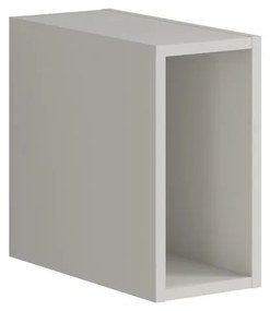 Struttura pensile da bagno Pixel laccato opaco grigio pastello L 20 x H 40 x P 45.5 cm