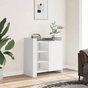 Credenza Bianca 73,5x35x75 Cm İn Legno Multistrato /