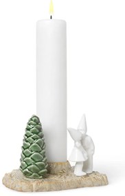 Portacandele natalizio in gres Bacio di Natale, lunghezza 17 cm Christmas Tales - Kähler Design