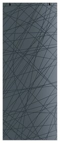 Anta per porta scorrevole Armonia in vetro fumé, L 86 x H 215 cm spessore 8 mm, apertura reversibile