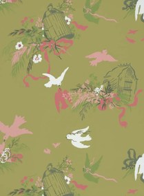 Little Greene Carta da parati Volieres - Garden