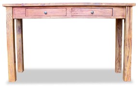 Tavolo consolle in legno massello recuperato 123x42x75 cm