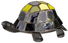 Elstead QZ-TORTOISE-TL - Lampada decorativa TIFFANY a LED, alimentata da 3 batterie AAA, a forma di tartaruga