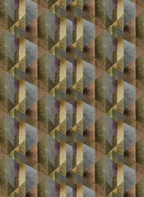 Designers Guild Carta da parati panoramica Minakari Geo - Rosewood