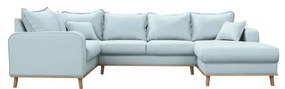 Divano angolare azzurro (angolo destro) Beata - Ropez