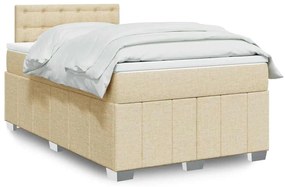 Giroletto A Molle Con Materasso Crema 120x200 Cm İn Tessuto /