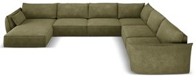 Divano angolare verde (angolo destro) Vanda - Mazzini Sofas