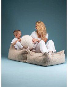Pouf a sacco per bambini marrone chiaro con rivestimento in bouclé Chair – Wigiwama