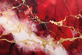 Carta da parati – Imitazione marmo rosso