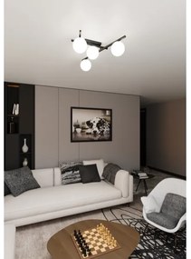 Plafoniera SMART 4xE14/10W/230V nero/bianco