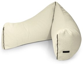 Pouf a sacco per bambini color crema con rivestimento in bouclé Clip Clap 115 – SLOWDOWN