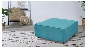Pouf in velluto a coste blu Nihad modular - Bobochic Paris
