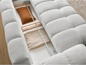 Divano grigio chiaro con rivestimento in ciniglia 278 cm Everest – Bobochic Paris