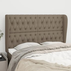 Testiera Ad Orecchio Tortora 147 X 23 X 118/128 Cm İn Tessuto /