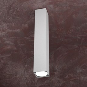 Plafoniera Moderna Cubica Area Metallo Grigio Metallo 1 Luce Gx53 50Cm