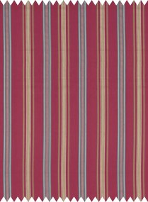Sanderson Stoff Valley Stripe - Mulberry/ Blue