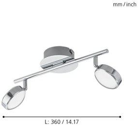 Eglo 95629 - Faretto LED SALTO 2xLED/5,4W/230V