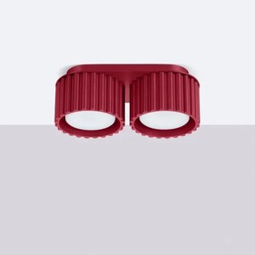 Sollux SL.1823 - Faretto AURA 2xGX53/10W/230V rosso