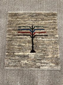 Gabbeh Tappeto persiano 40x40 Beige (Iran) Annodato A Mano