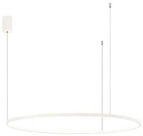 Lampada a sospensione a Led SOEL D100 cm in metallo verniciato BIANCO