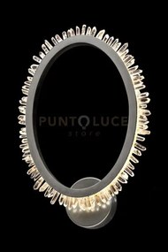 Lampada da parete quartz halo, nichel satinato, led 13w, 3000k, lm ...