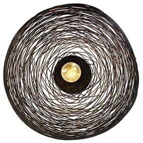 Plafoniera di design ovale nera - Sarella