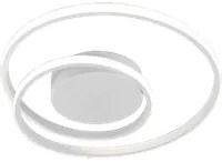 Plafoniera Led Interno 22W Moderna Spirale Bianca 40 cm Zibal GD Trio