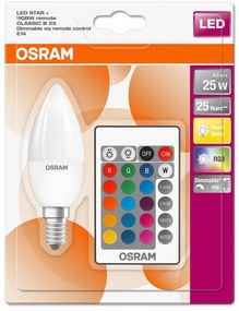 Lampadina LED RGBW dimmerabile STAR E14/4,5W/230V 2700K + RC – Osram
