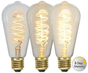 Lampadina LED calda a filamento dimmerabile E27, 4 W Spiral Filament - Star Trading