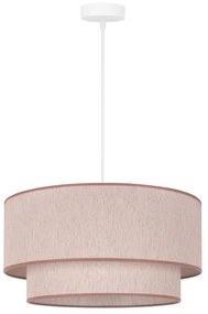 Duolla - Lampadario a sospensione con filo BOHO 1xE27/40W/230V diametro 45 cm beige