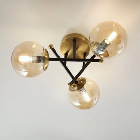 Brilagi - Lampadario a plafone MALIVA 3xE14/15W/230V in finitura oro