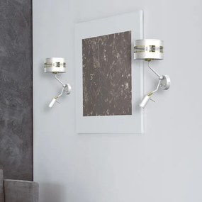 Lampada da parete ULTIMO 1xE27/40W/230V + 1xGU10/MR11/7W bianco