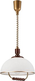 Lampadario sali scendi RAMONA 1xE27/60W/230V beige/marrone scuro