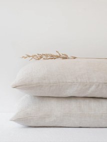 Copricuscino in lino Natural Stripes