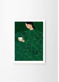 Poster 30x40 cm Coffee Alone At Place De Clichy – Sofia Lind – The Poster Club