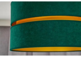 Duolla - Lampadario a sospensione con filo DUO 1xE27/15W/230V diametro 40 cm verde/oro